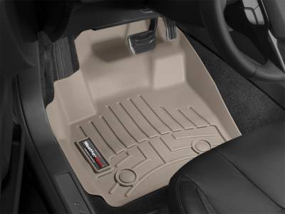 WeatherTech - 08-10 Ford F250/F350 SUPER DUTY HD 1 PIECE W/HUMP - WeatherTech FRONT TAN LINERS