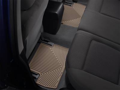 WeatherTech - 08-15 Ford F250/F350/F450/F550 Super Duty Super Cab - WeatherTech Rubber Rear Floor Mats Tan