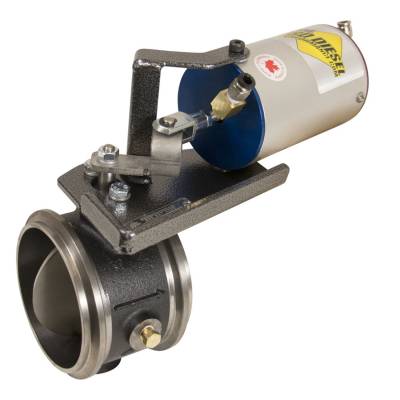 94-97 Ford 7.3 L Powerstroke Exhaust Brake 4 Inch Exhaust Remote Mount Vacuum Controlled | BD Diesel