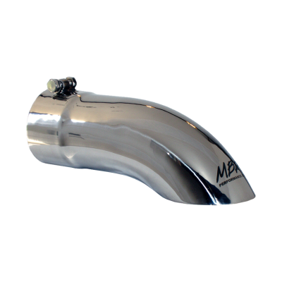 MBRP Exhaust - Exhaust Tail Pipe Tip 4 Inch O.D. Turn Down 4 Inch Inlet 12 Inch Length T304 Stainless Steel MBRP