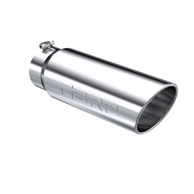 MBRP Exhaust - Exhaust Tip 6 Inch O.D. Angled Rolled End 5 Inch Inlet 18 Inch Length T304 Stainless Steel MBRP
