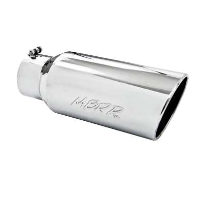 MBRP Exhaust - Exhaust Tip 7 Inch O.D. Rolled End 5 Inch Inlet 18 Inch Length T304 Stainless Steel MBRP