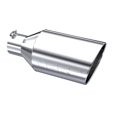 MBRP Exhaust - Exhaust Tip 8 Inch O.D. Rolled End 4 Inch Inlet 18 Inch Length T304 Stainless Steel MBRP
