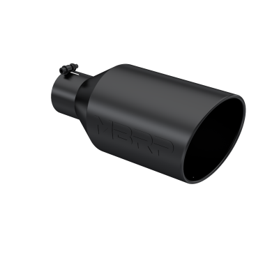 MBRP Exhaust - Exhaust Tip 8 Inch O.D. Rolled End 4 Inch Inlet 18 Inch Length Black Finish MBRP