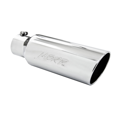 MBRP Exhaust - Exhaust Tip 6 Inch O.D. Rolled End 4 Inch Inlet 18 Inch Length T304 Stainless Steel MBRP