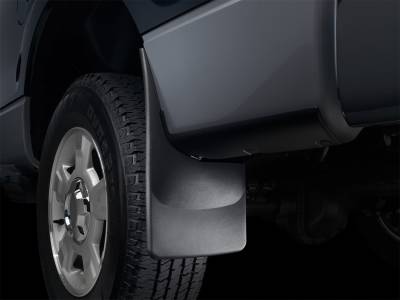 Exterior Accessories - Mud Flap - WeatherTech - 2010 RAM 2500/3500 Without Flares - WeatherTech Mudflaps Rear Black