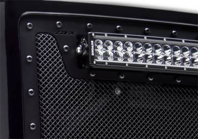 T-Rex Grilles - 2013-2018 RAM 2500/3500 HD T-Rex Stealth X-Metal Series Mesh Grille Assembly, Studded Main Grill, Custom 1 PC Full Opening, All Black w/ black stud - Image 2