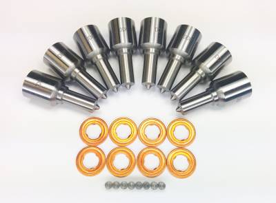 Diesel Injection and Delivery - Diesel Fuel Nozzle Set - Dynomite Diesel - Ford 6.0L Injector Nozzle Set 90hp 30 percent Over Dynomite Diesel