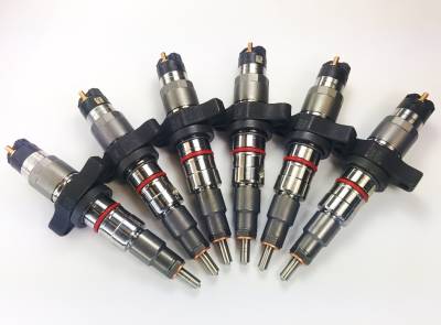 Diesel Injection and Delivery - Fuel Injector - Dynomite Diesel - Dodge 03-04 Reman Injector Set 30 Percent Over 90hp Dynomite Diesel
