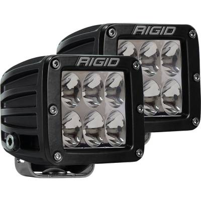 Auxiliary Lighting - LED Light Pods - Rigid Industries - Driving Surface Mount Amber Pair D-Series Pro RIGID Industries