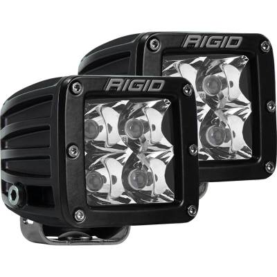 Auxiliary Lighting - LED Light Pods - Rigid Industries - Spot Surface Mount Amber Pair D-Series Pro RIGID Industries