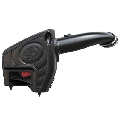 Cold Air Intake For 11-16 Ford F250 F350 V8-6.7L Powerstroke Cotton Cleanable Red S&B - dieselpros.com
