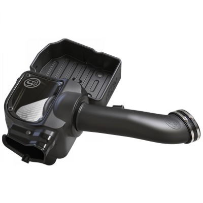 S&B Products - Cold Air Intake For 17-19 Ford F250 F350 V8-6.7L Powerstroke Dry Extendable White S&B