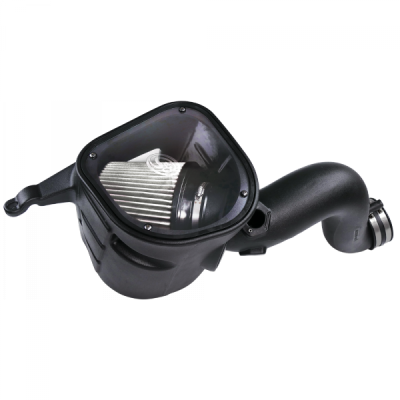 Cold Air Intake For 07-09 Dodge Ram 2500 3500 4500 5500 6.7L Cummins Dry Extendable White S&B - dieselpros.com