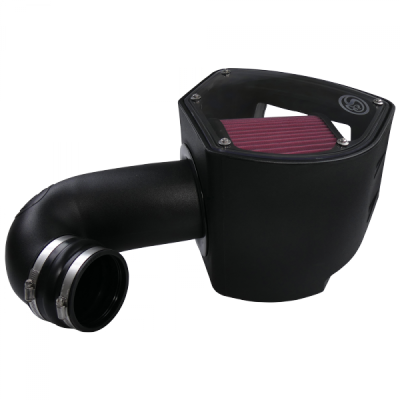 Cold Air Intake For 94-02 Dodge Ram 2500 3500 5.9L Cummins Cotton Cleanable Red S&B - dieselpros.com