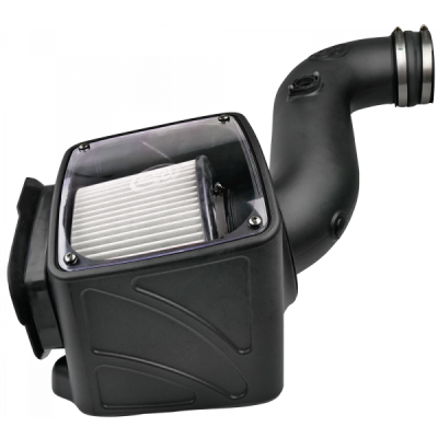 Performance Engine & Drivetrain - Cold Air Intakes and Intake Components - S&B Products - Cold Air Intake For 06-07 Chevrolet Silverado GMC Sierra V8-6.6L LLY-LBZ Duramax Dry Extendable White S&B