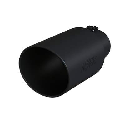 MBRP Exhaust - Exhaust Tip 8 Inch O.D. Rolled End 5 Inch Inlet 18 Inch Length Black MBRP